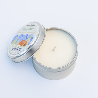 Bug Off Tin Candle