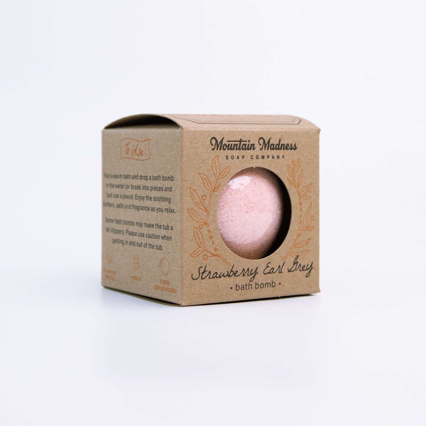 Strawberry Earl Grey Bath Bomb